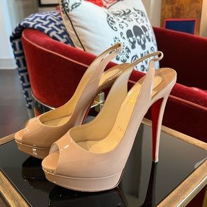 Christian Louboutin Nude slingback